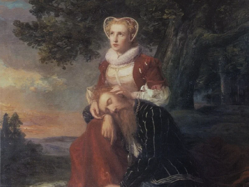 1825-Erik Johan Löfgren - Erik XIV e Karin Månsdotter